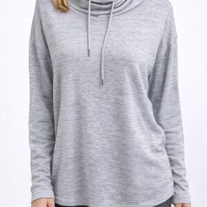 Workshop Republic Clothing Light Gray Cowl Neck Sweater